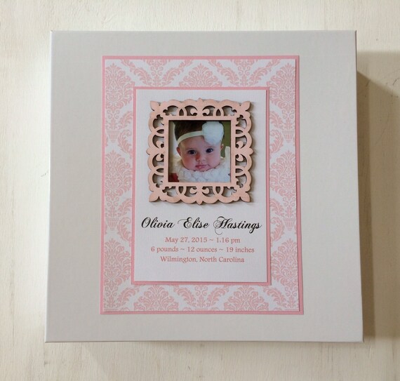 Baby Personalized Frame Keepsake Memory Box by thememorykeepers