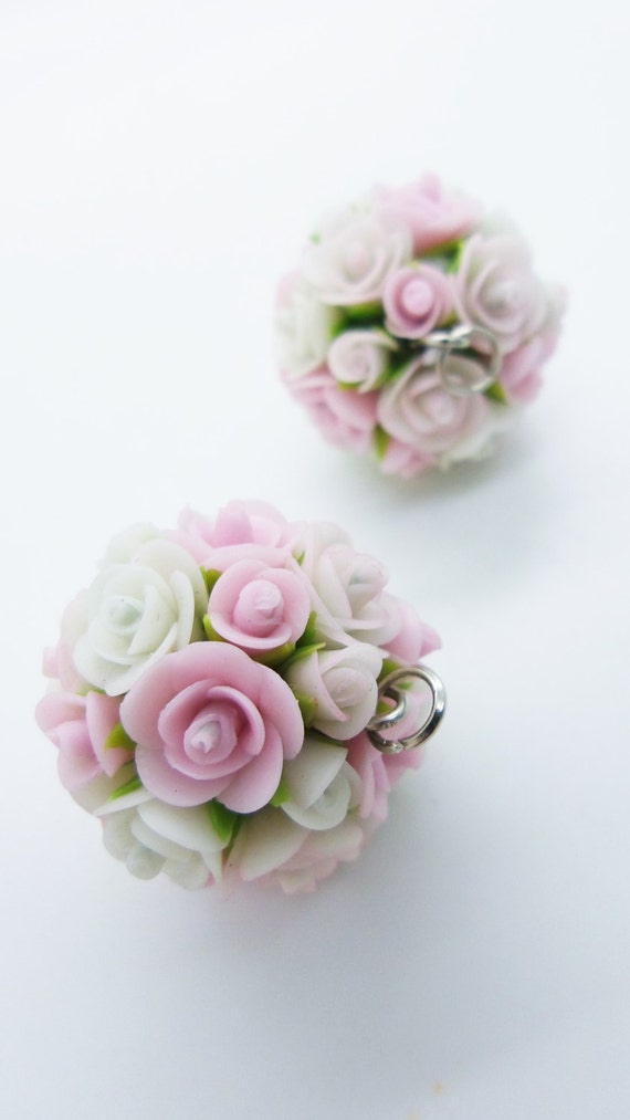 Miniature Polymer Clay Flowers Supplies Roses' Ball 2