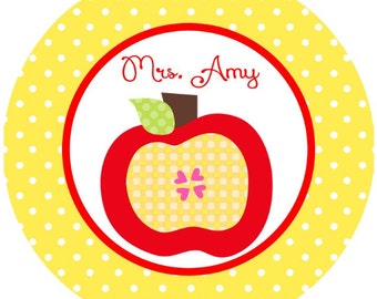 Back to School Apple for the teacher iron on