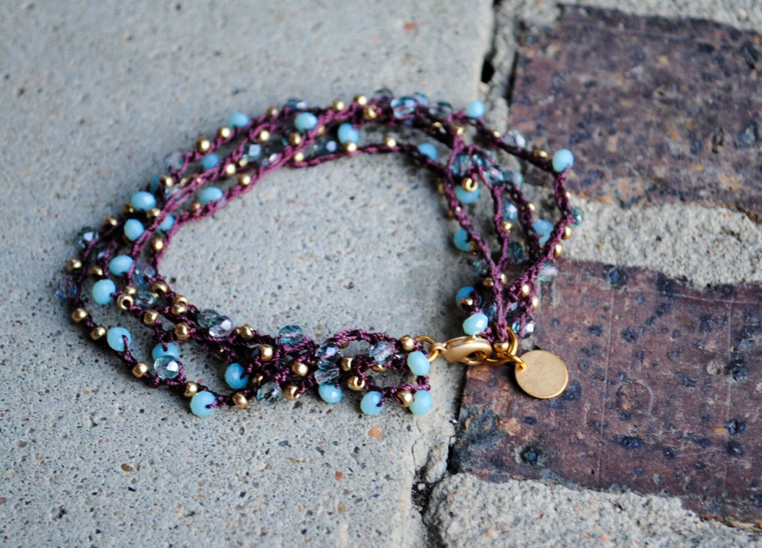 Beaded Anklet Boho Anklet Beach Anklets by SamTaylorJewelry