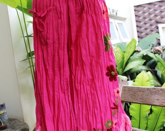 Nothing to Worry About Pants V - Hot Pink