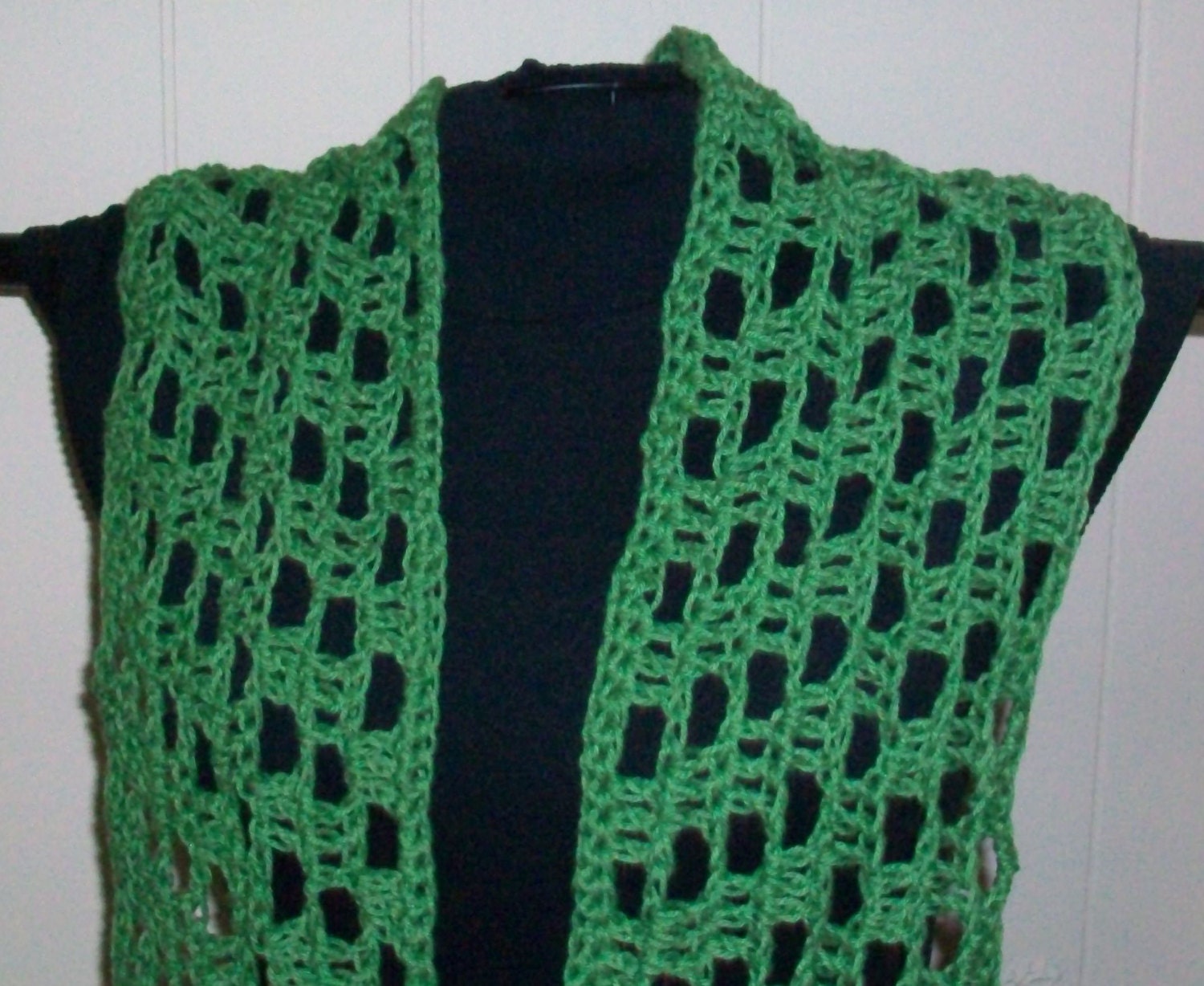 Crochet Scarf Spring Summer Scarf Handmade by KrochetKingdom