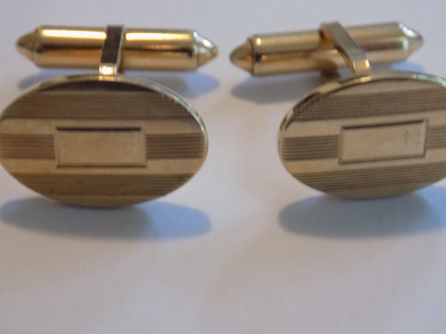 Vintage cufflinks signed Krementz 1940's collectible by denise5960