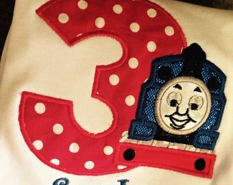 Girly Thomas The Train Birthday Shirt