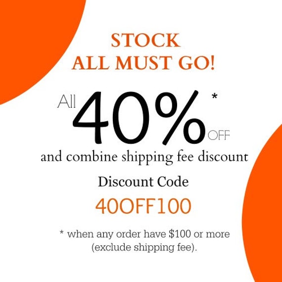 40% OFF all stock Must Go and combine shipping by yooounique