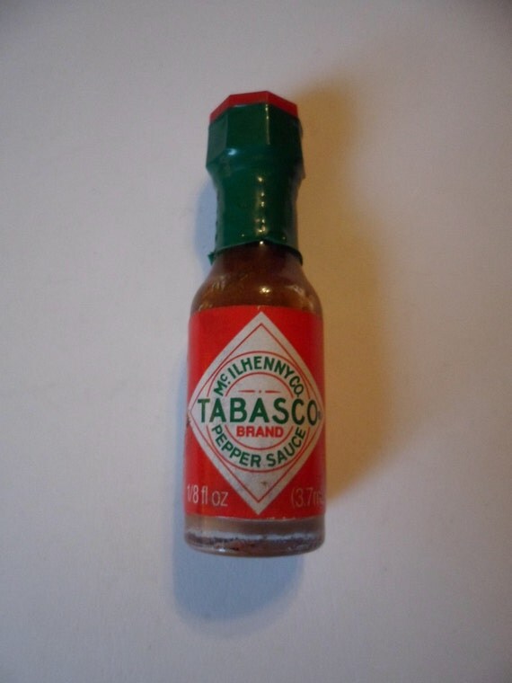 Miniature Bottle Of Tabasco Sauce Tiny Sealed by OldLadyWhite