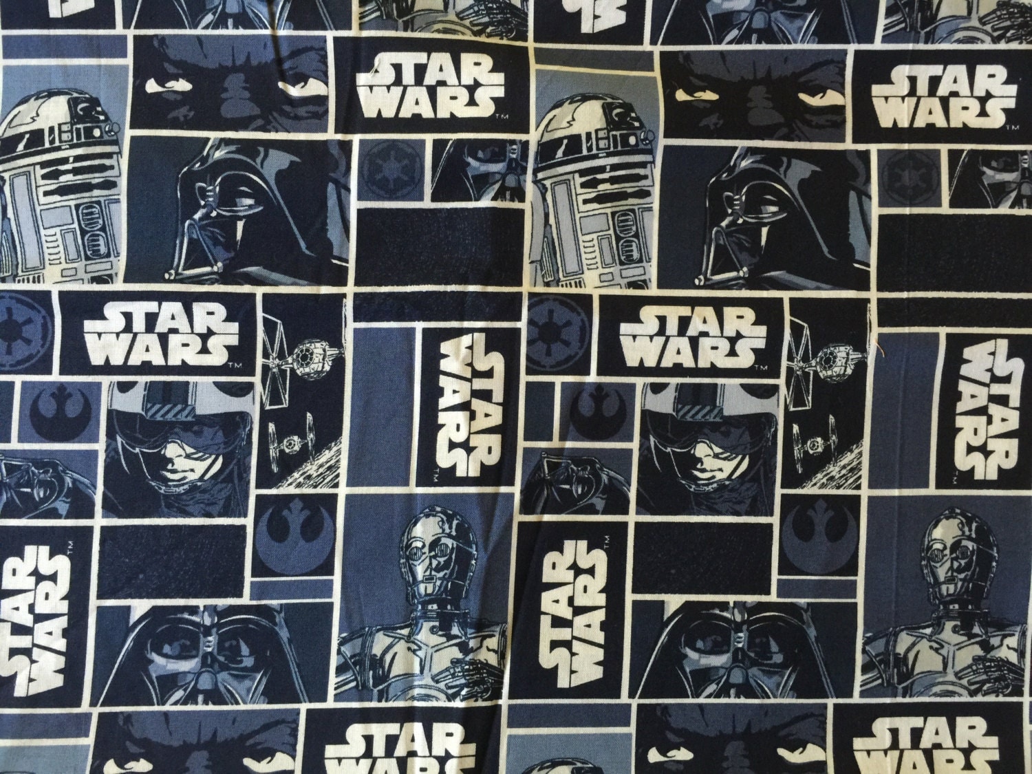 star wars fabric etsy