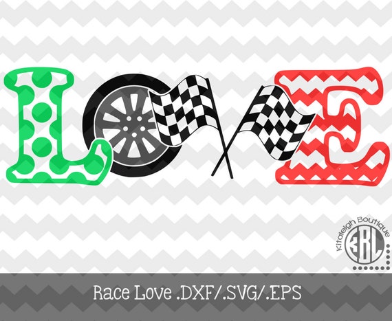 Race-Love decal Files .DXF/.SVG/.EPS for use with your