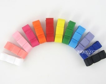 12 PACK - baby hair clips - baby barrettes - infant hair clips - newborn hair clip - newborn hair bow - small hair clips - mini non slip mt