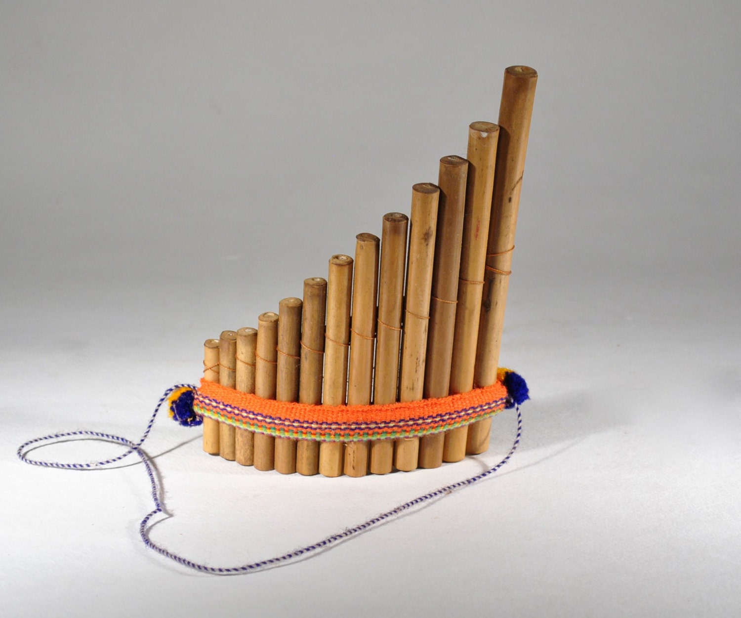 Vintage Bamboo Flute Pan Instrument