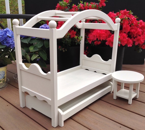 18 inch doll canopy bed