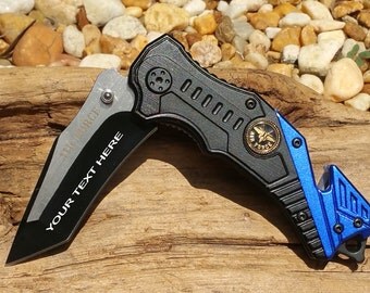 Air Force Logo Pocket Knife,PK838AF, Laser Engraved, Personalized,Wedding, Groomsman, Birthday, Anniversary Gift.