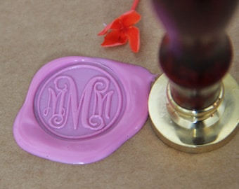 Timbro Tondo Personalizzato Per Matrimonio Con Iniziali Data E - Foto 4