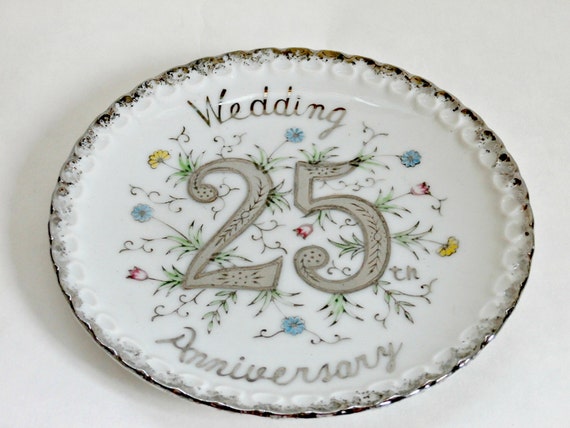  Vintage  silver  anniversary  collectible by PlasticPinkFlamingos