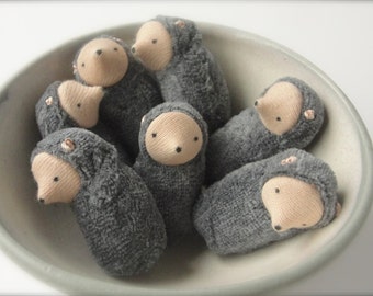 Small mole ornament waldorf toy nature table miniature mole MOL1