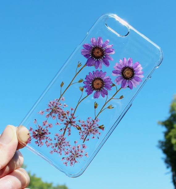 Unique Dried Flower Samsung S3 Case - Dired Flowers Samsung Galaxy s4 Case - Pressed Flower Galaxy s5 - Galaxy S6 / S6 Edge Purple Daisy