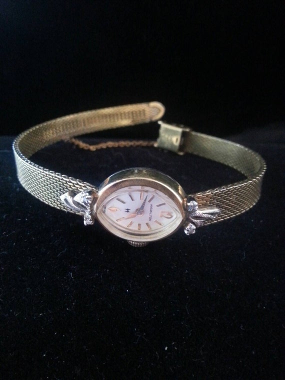 hamilton 10k rgp bezel stainless back