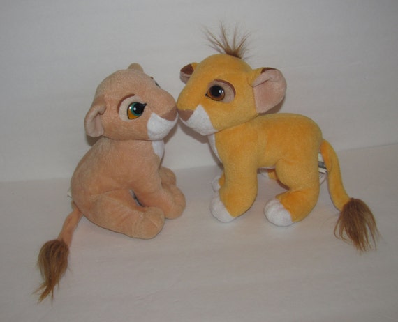 kissing simba and nala plush