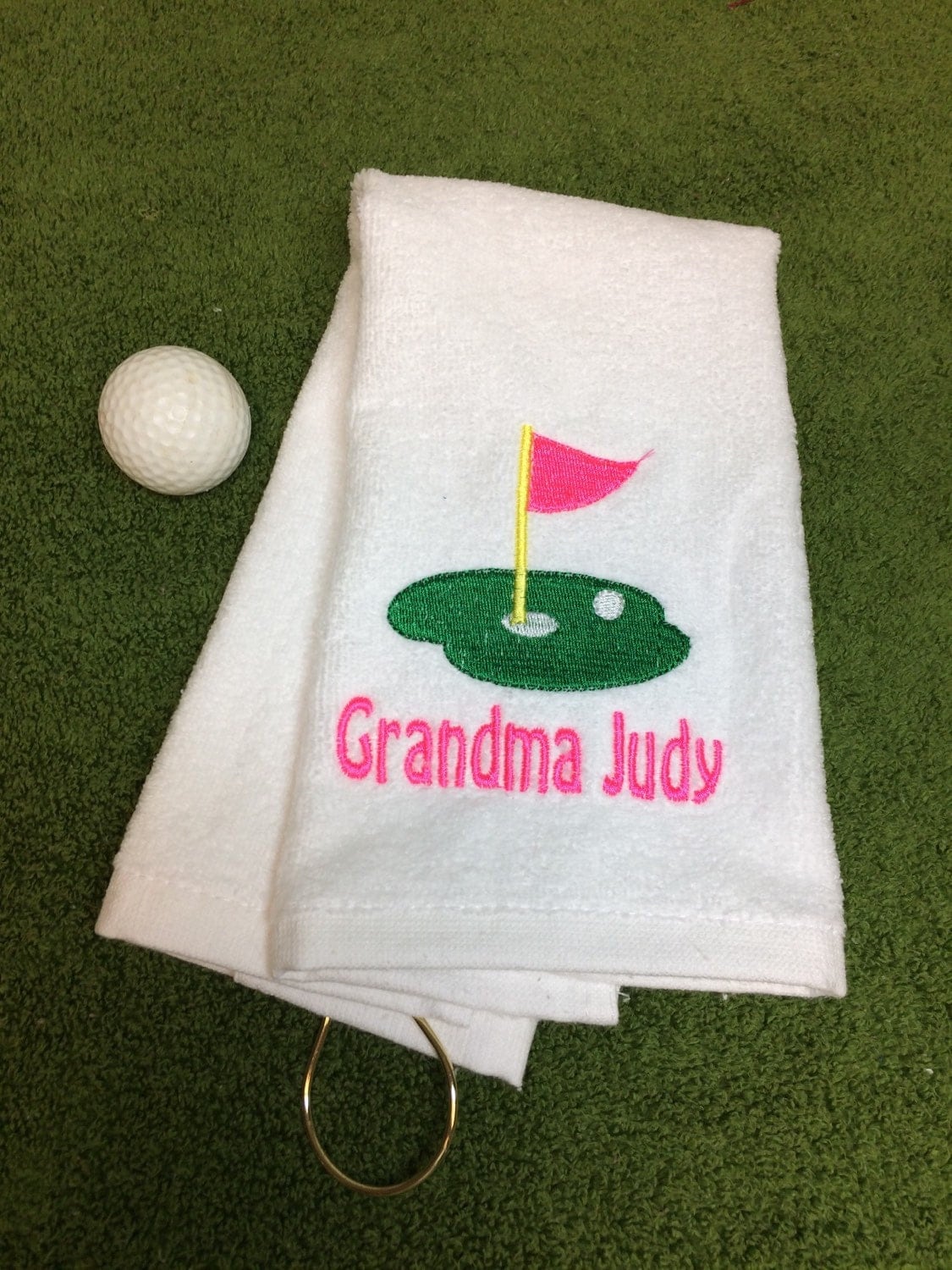 Golf custom Personalized golf towels Fast turnaround golf