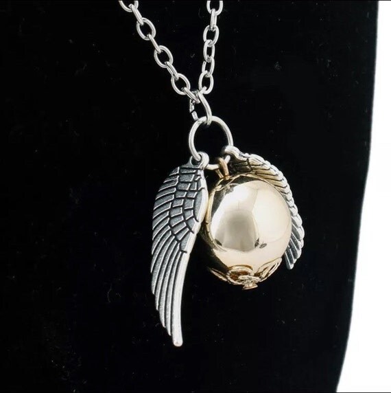 Harry Potter Jewelry Golden Snitch Charm by Useless2Unique on Etsy