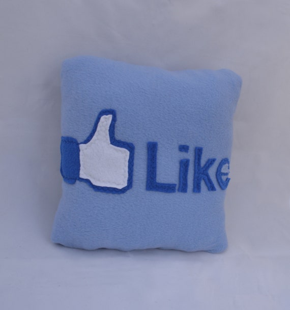 Facebook like Pillow Decorative Pillows Handmade by giftpillows