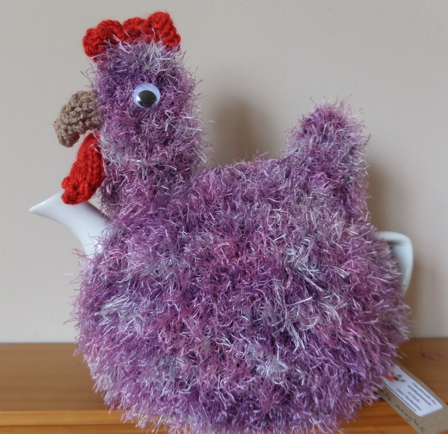 Hand Knitted Tea Cosy Chicken Hen in shades of by KraftyKatsUK