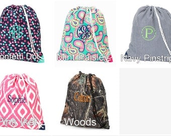 Monogrammed Gym Bag/Cinch Sack