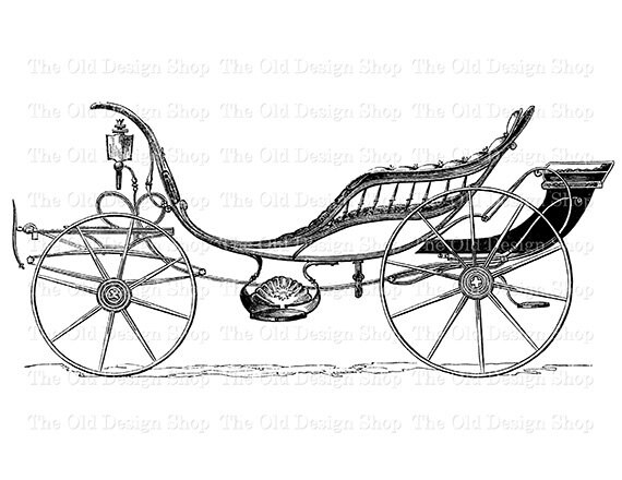 clipart horse drawn carriage - photo #21