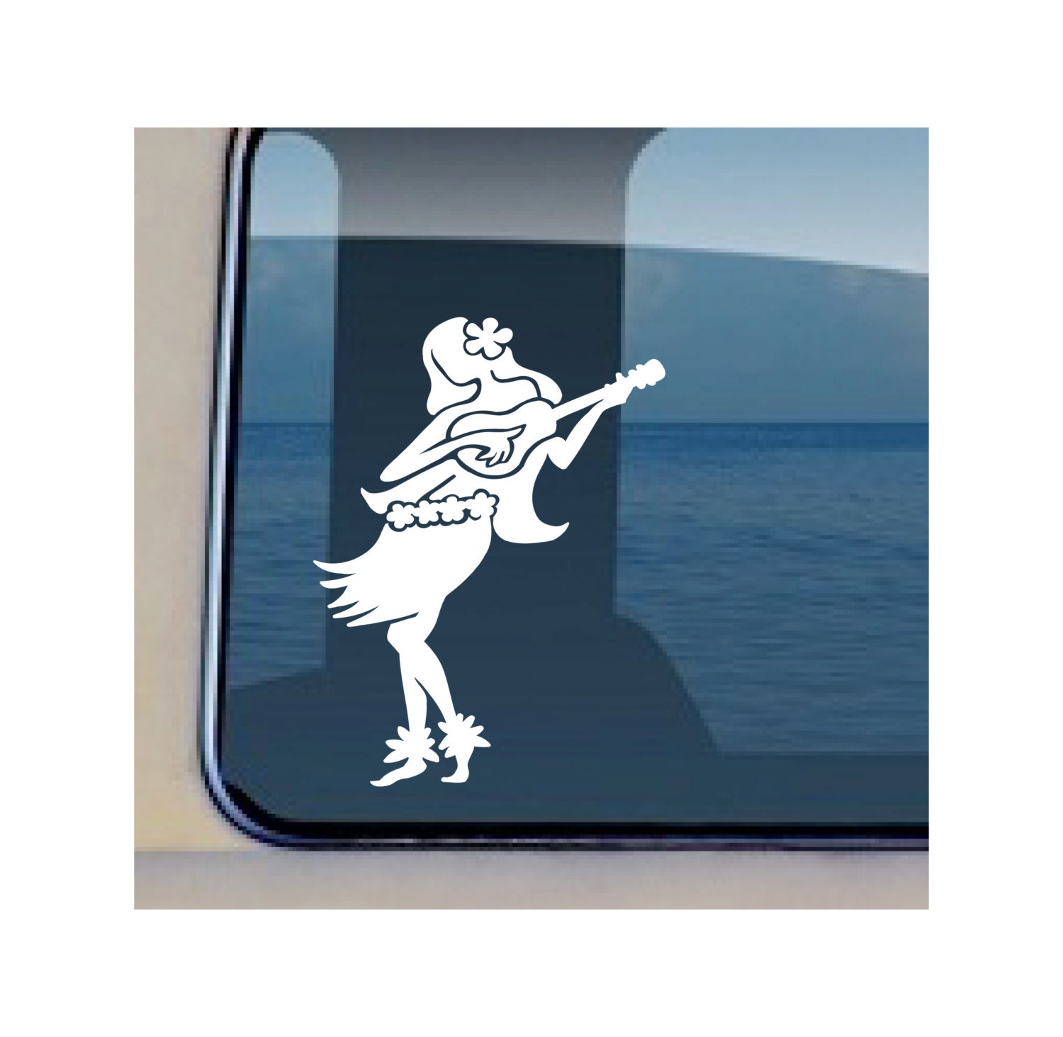 Hula Girl Decal Hawaiian Dancer Sticker 366 5123