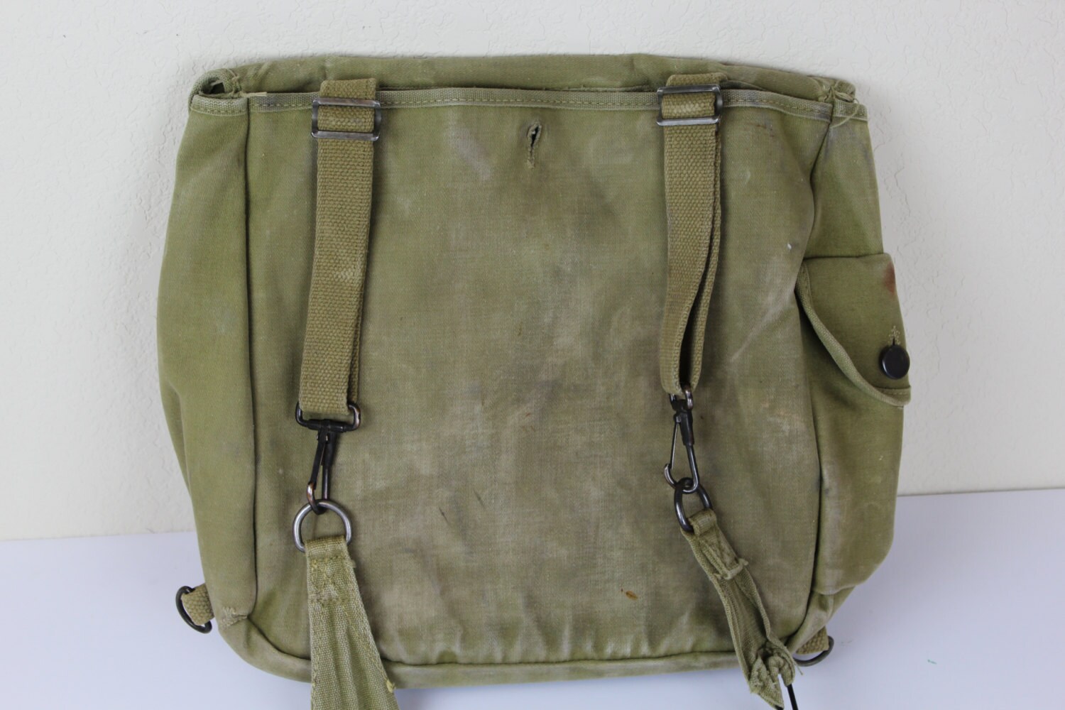 Vintage 1942 WWII US Army Military Field Bag by CrimsonHollow