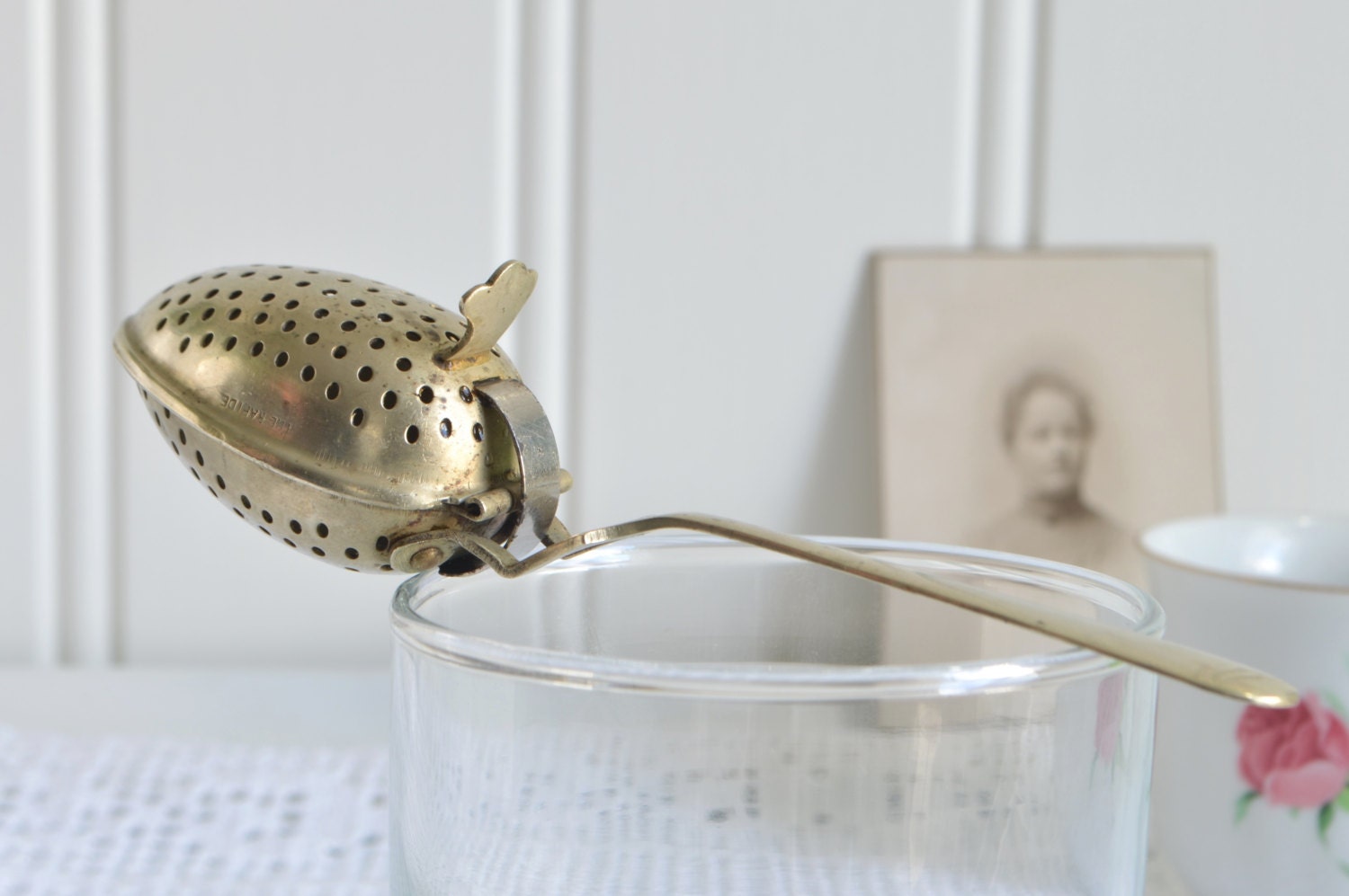 Loose tea spoon hinged tea infuser vintage the Rapide tea