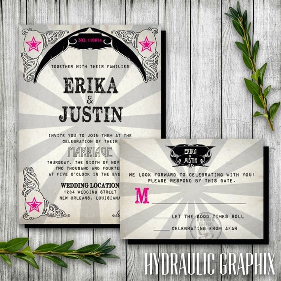 Punk Rock Wedding Invitations 4