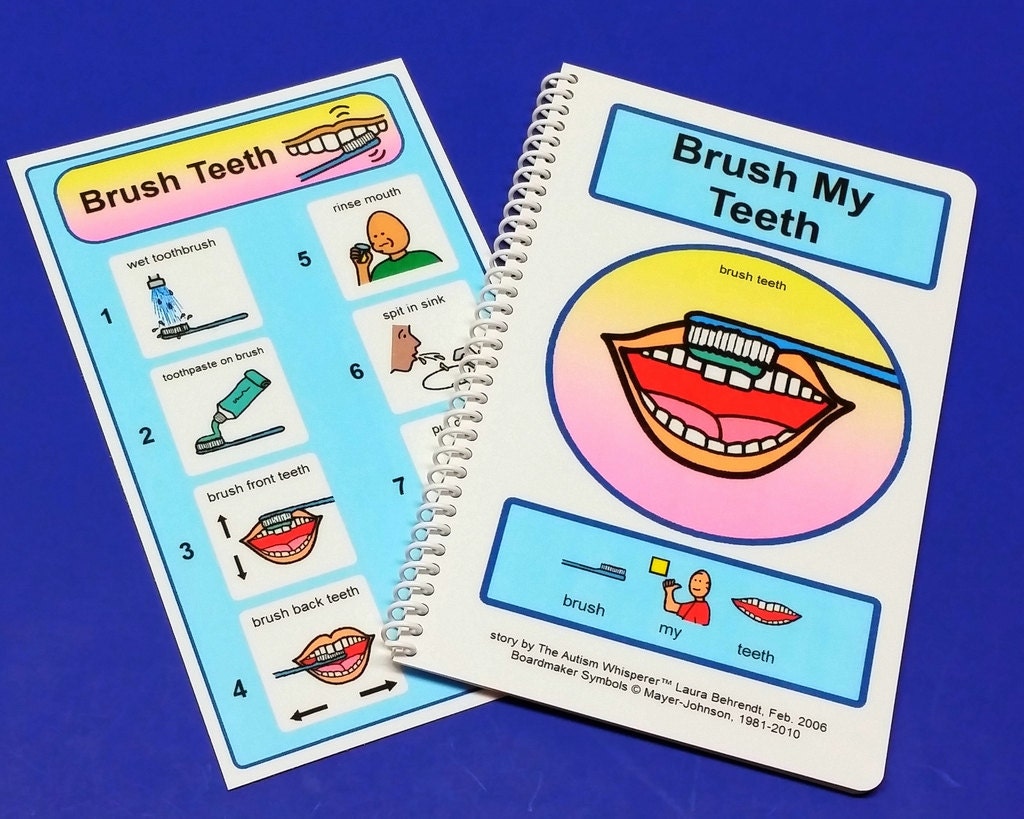 Brush My Teeth PCS Autism Social Skills Story ABA Autism