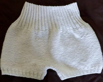 Hand knit adult wool diaper cover - Adult wool soaker - Natural diaper cover - Adult wool pants - Wool Cover - Adult soaker - Wool panties