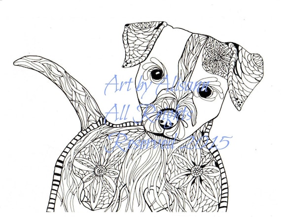 jack russell coloring pages - photo #17