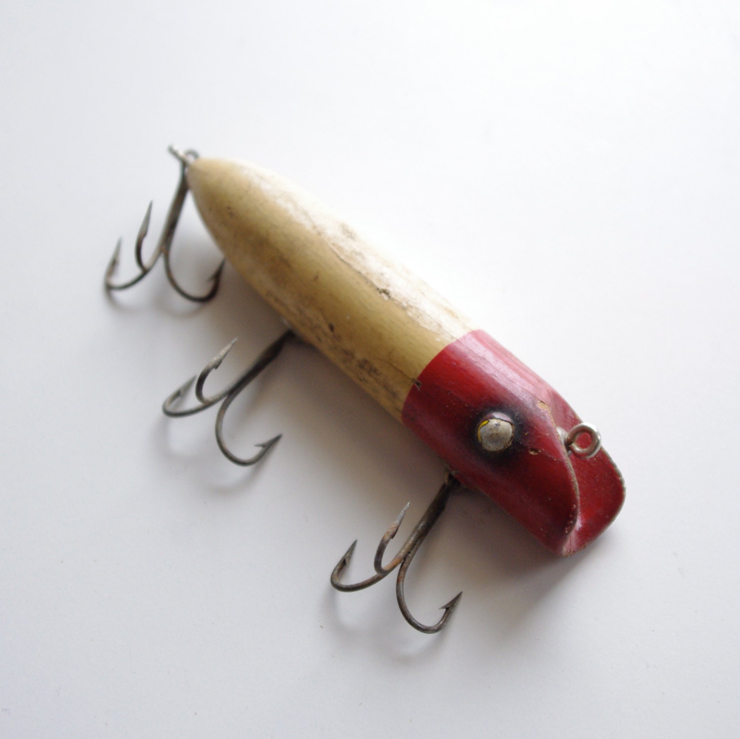 South Bend Bass Oreno Wooden Fishing Lure 1930's