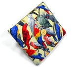Hand Crafted Tablet Case from Parrots in Tree  Fabric /Case for: iPadmini, Kindle Fire HD7, Samsung Galaxy Tab7, Google Nexus 7,Nook HD 7