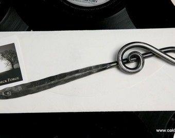 Treble Clef Letter Opener - Blacksmith Hand Forged