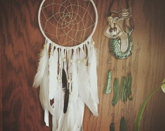 Bohemian white dream catcher Wedding Decor Dreamcatcher