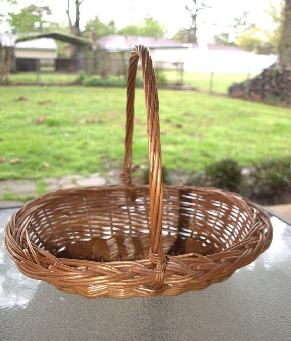 Vintage Wicker Basket, Wicker Basket, Vintage Basket, Basket, Antique