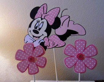 Minnie Mouse Birthday - Minnie Mouse Cake Topper Set - Minnie Mouse Baby Shower