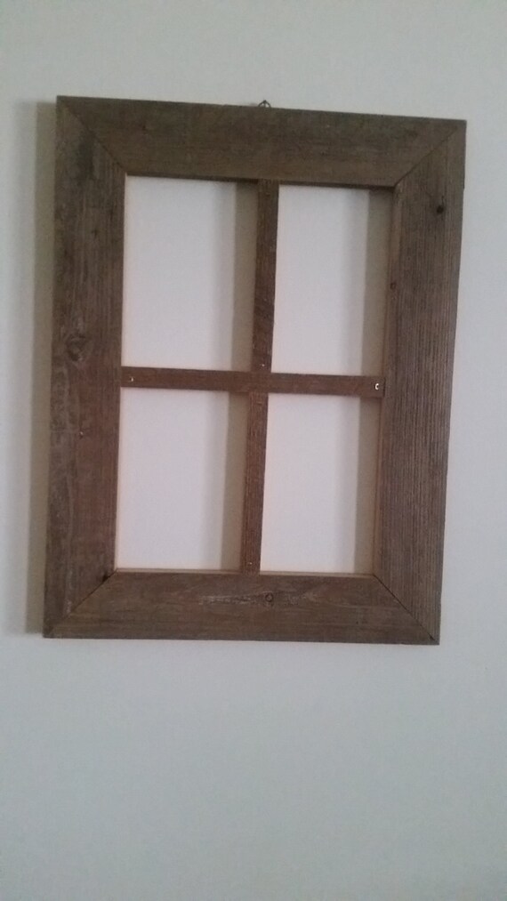 Old barn wood window