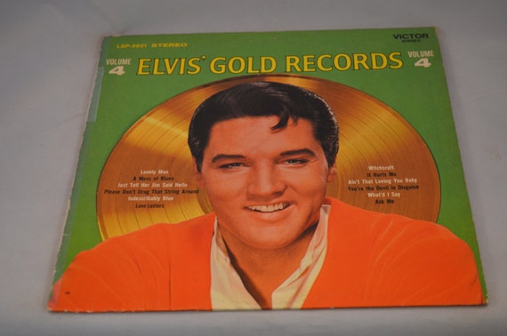 Vintage Record Elvis Presley: Gold Records Volume 4 Album