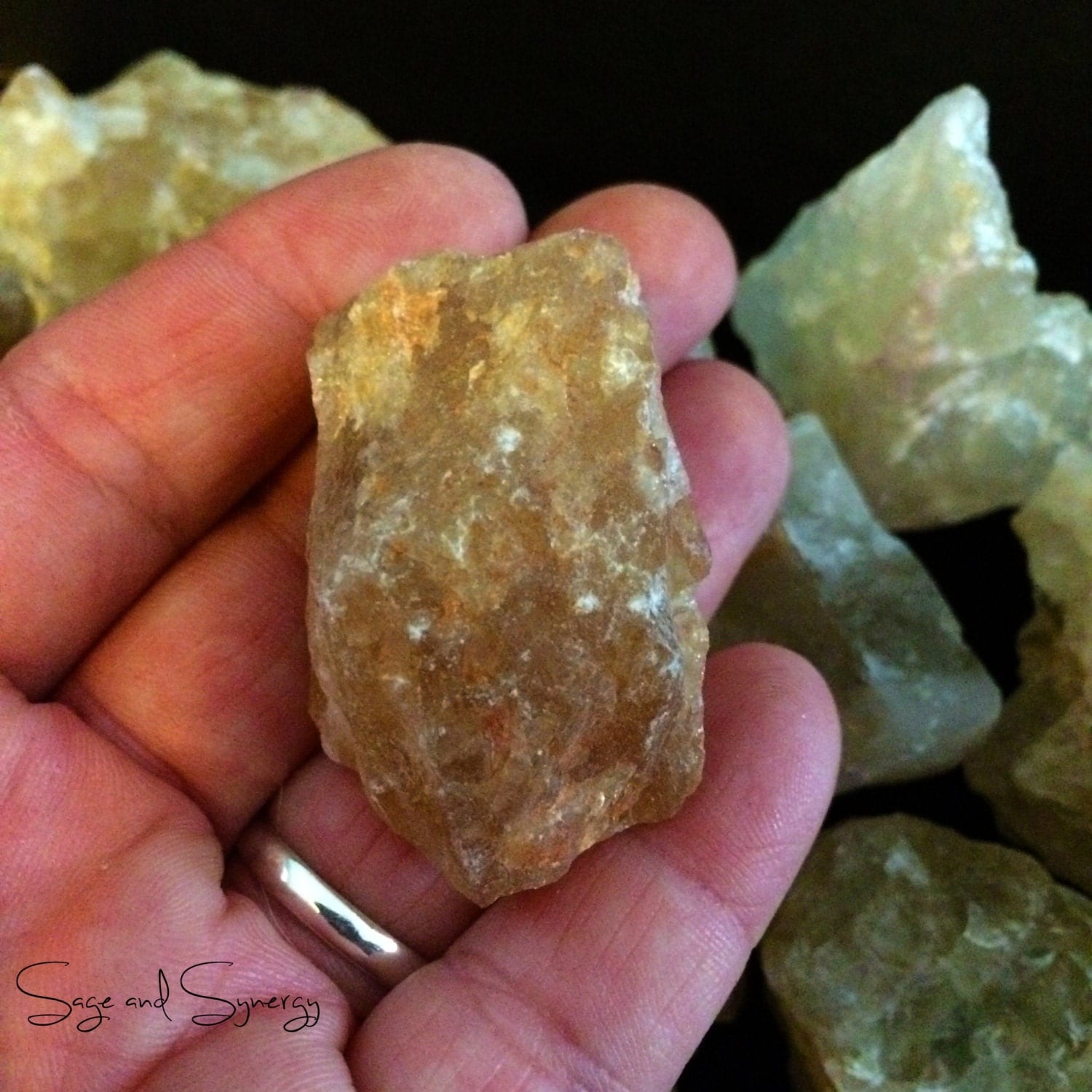 Raw Imperial Topaz Golden Yellow Healing Stone Crystal Healing