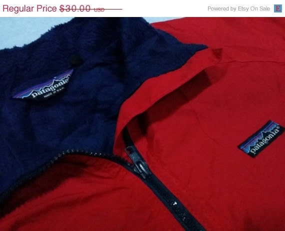 Vintage Patagonia jacket made in USA fleece by CheAmeVintage