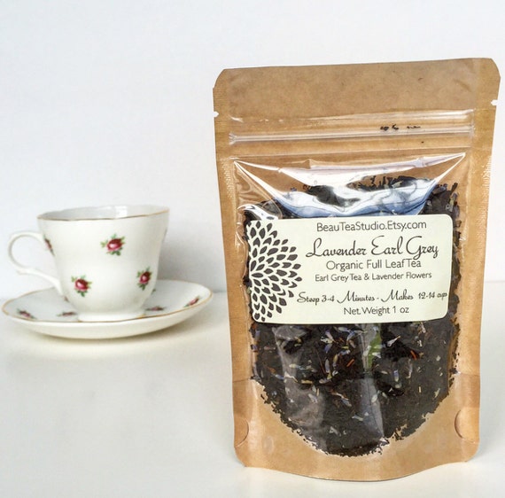 LAVENDER EARL GREY Organic Tea Loose Tea 1 oz by BeauTeaStudio