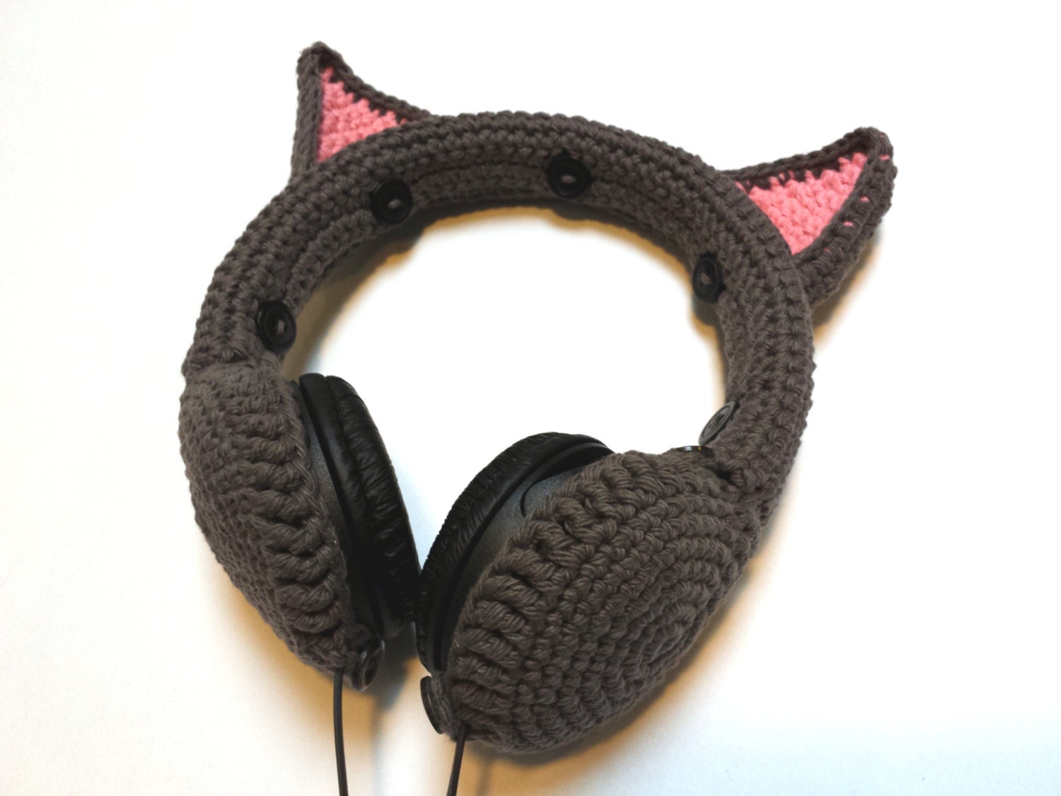 PATTERN Download Crochet your own Cat Ears Headphones by zonal