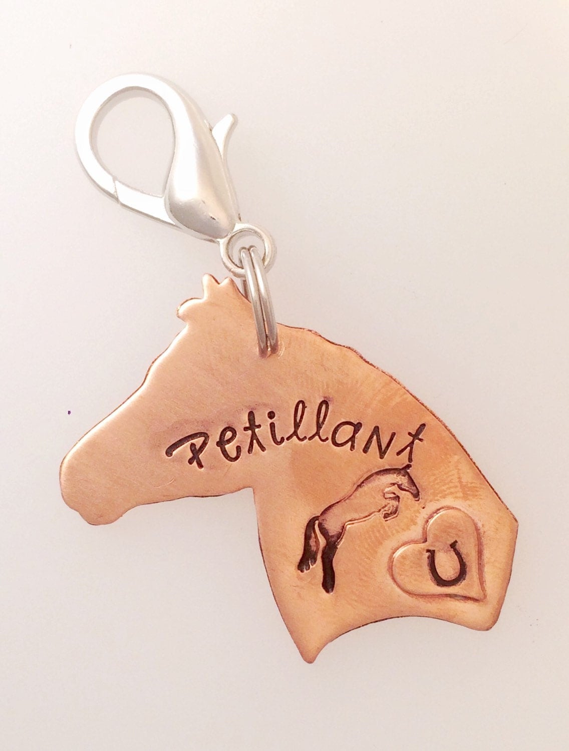 Personalized horse tag horse ID tag bridle by TheWagTaggery