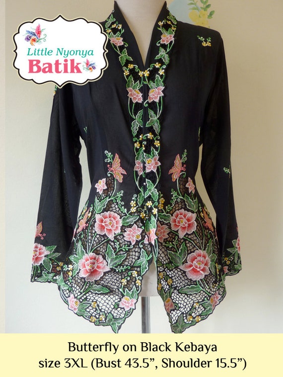 3XL : Plus-size Peranakan Kebaya High by LittleNyonyaBatik 