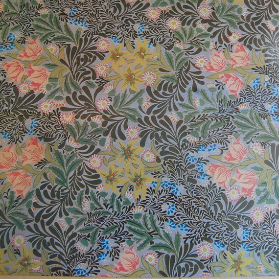 Vintage William Morris Design Decoupage Paper Floral Gift